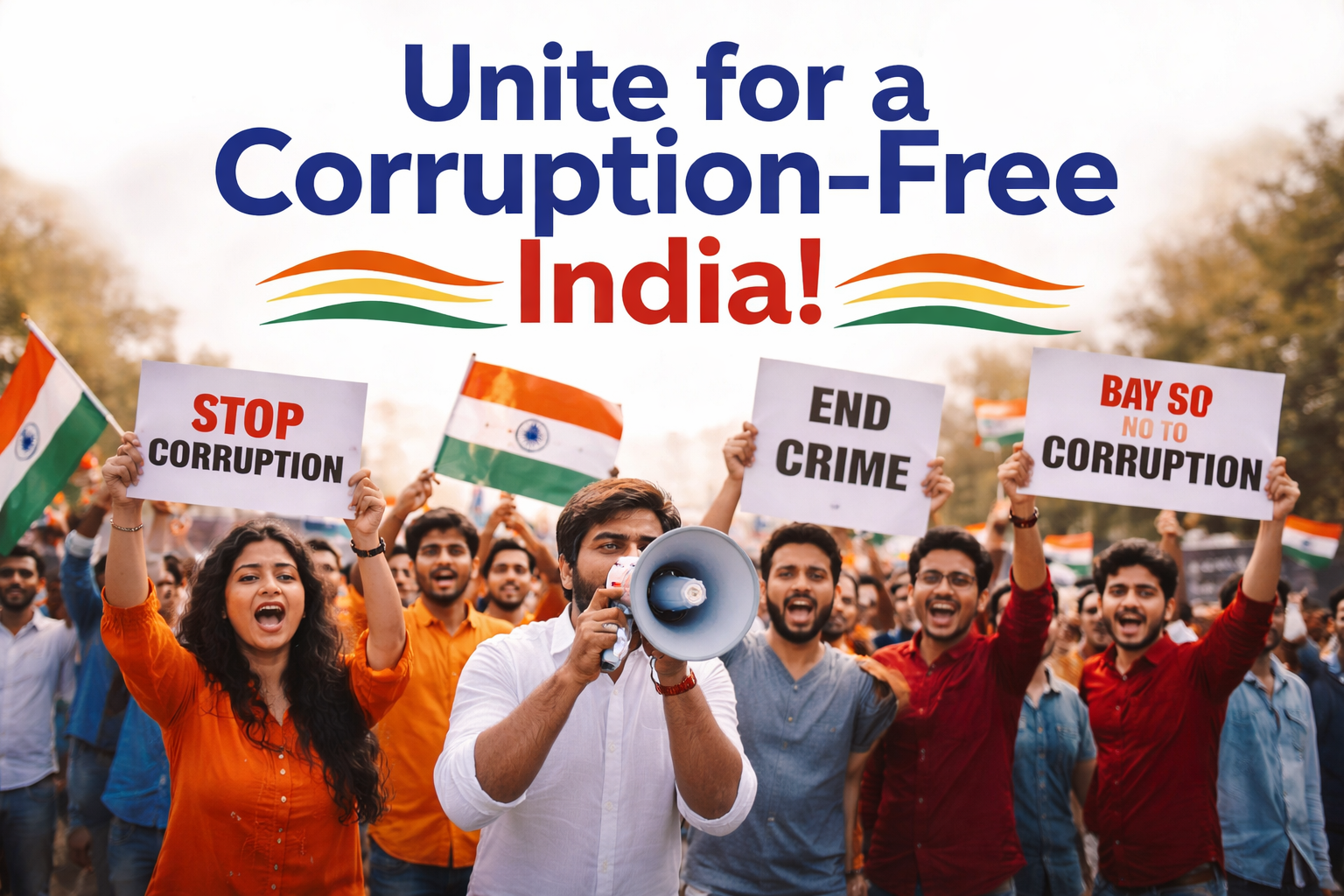 protest for a corruption free india